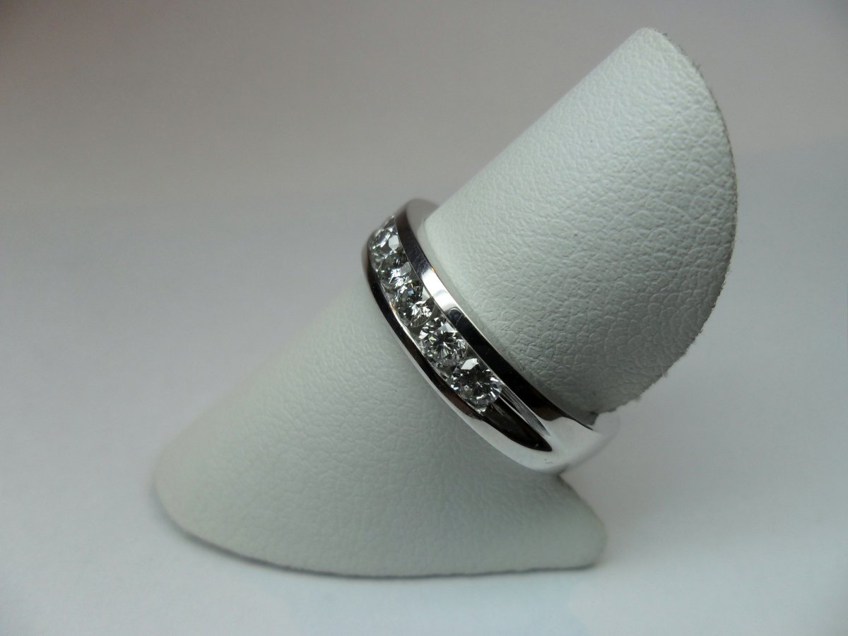 Rail Ring Witgoud 1.00 crt.